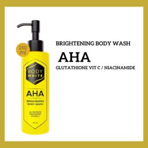 body white aha brightening body wash 250ml/sabun mandi