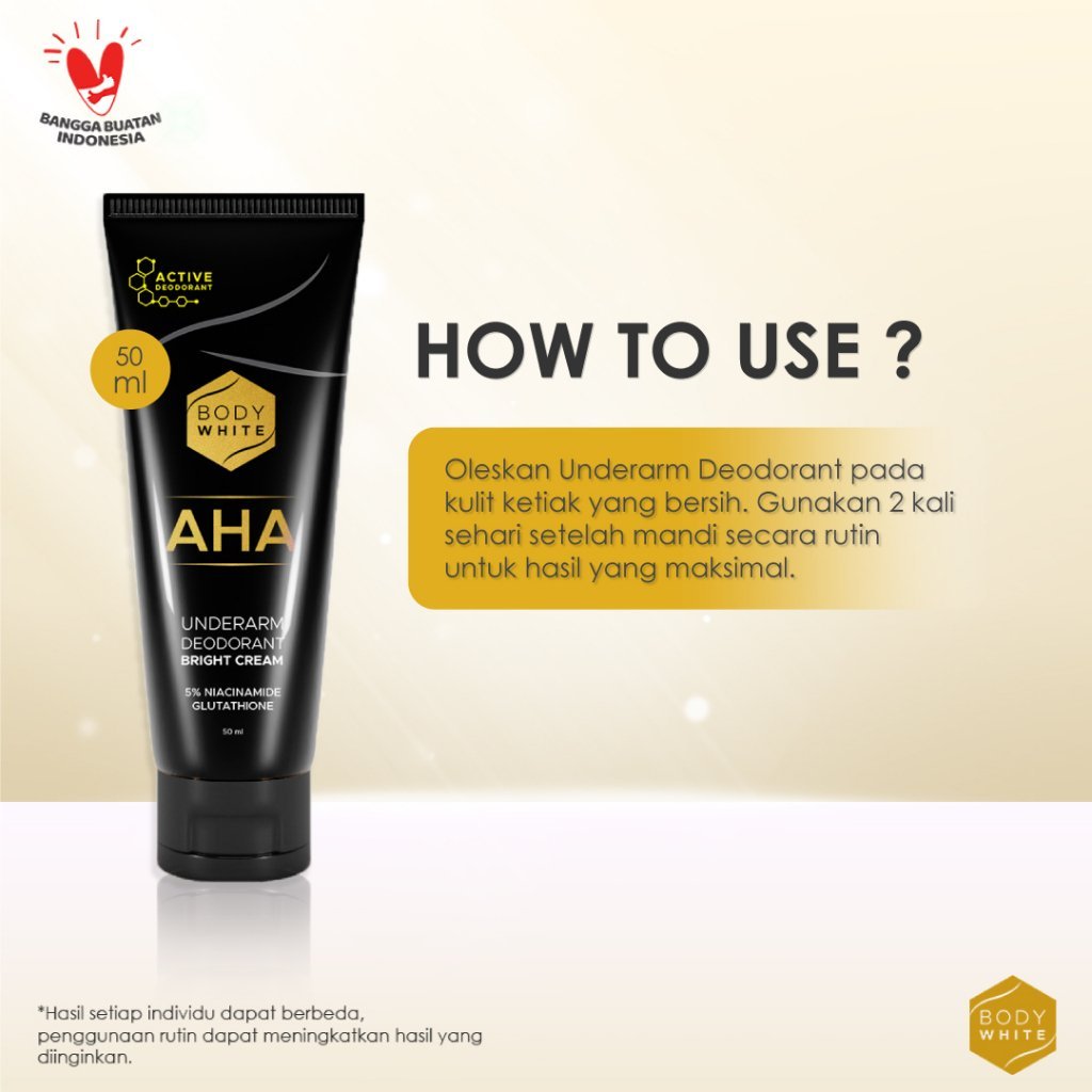 body white aha underarm deodorant bright cream 50ml body white aha underarm deodorant bright cream 50ml
