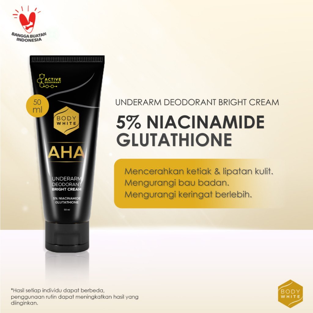 body white aha underarm deodorant bright cream 50ml body white aha underarm deodorant bright cream 50ml