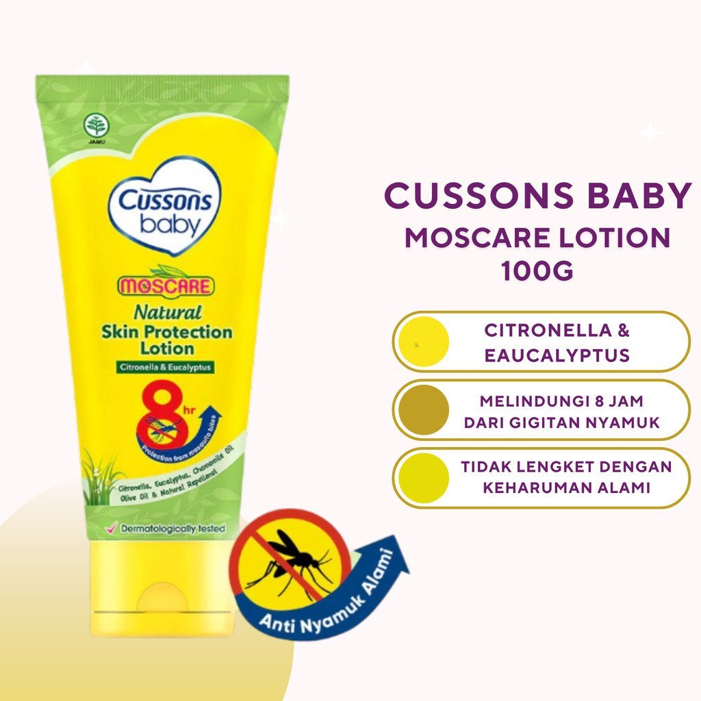 cussons baby moscare skin protection lotion 100g/losion bayi anti nyamuk cussons baby moscare skin protection lotion 100g/losion bayi anti nyamuk