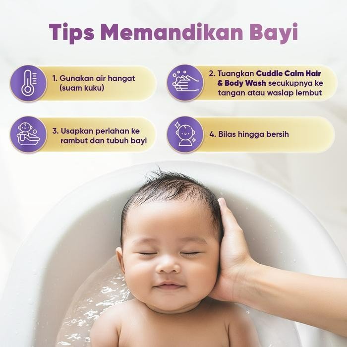 cussons baby cuddle calm hair and body wash 375ml/sabun mandi bayi cussons baby cuddle calm hair and body wash 375ml/sabun mandi bayi