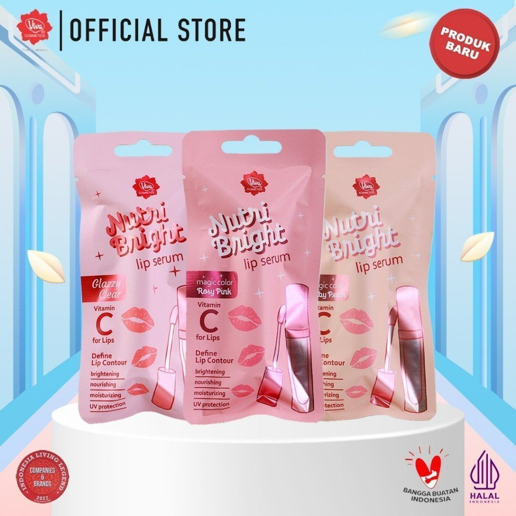 viva nutri bright lip serum 2.5ml/serum bibir viva nutri bright lip serum 2.5ml/serum bibir