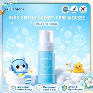 kitty mom gentle secret care mousse 100ml/perawatan lembut untuk area sensitif