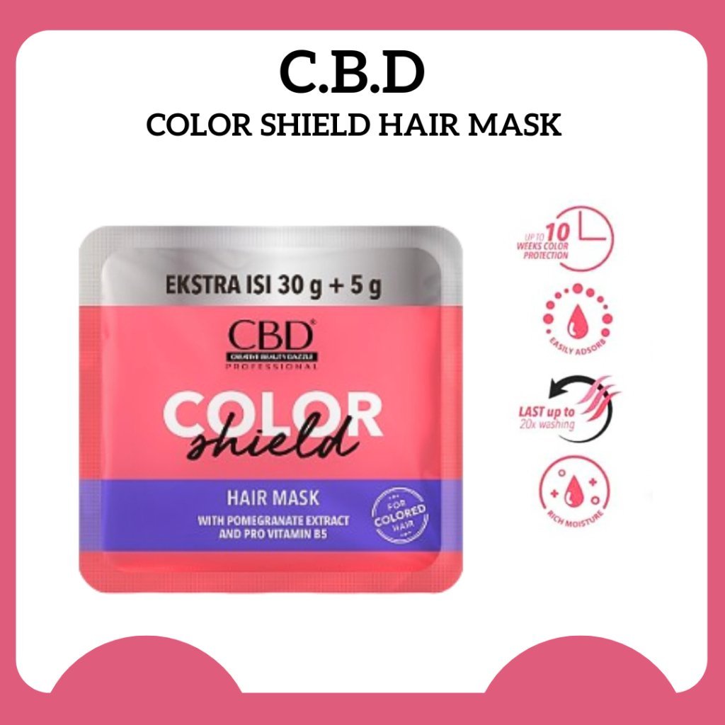 cbd color shield hair mask 35gr/masker rambut cbd color shield hair mask 35gr/masker rambut
