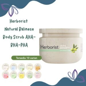 herborist natural balinese body scrub 100g & 200g / lulur badan