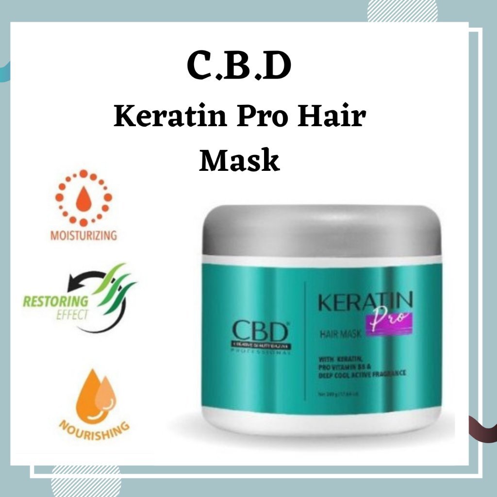 cbd professional keratin pro daily use hair mask 500g / masker rambut cbd professional keratin pro daily use hair mask 500g / masker rambut