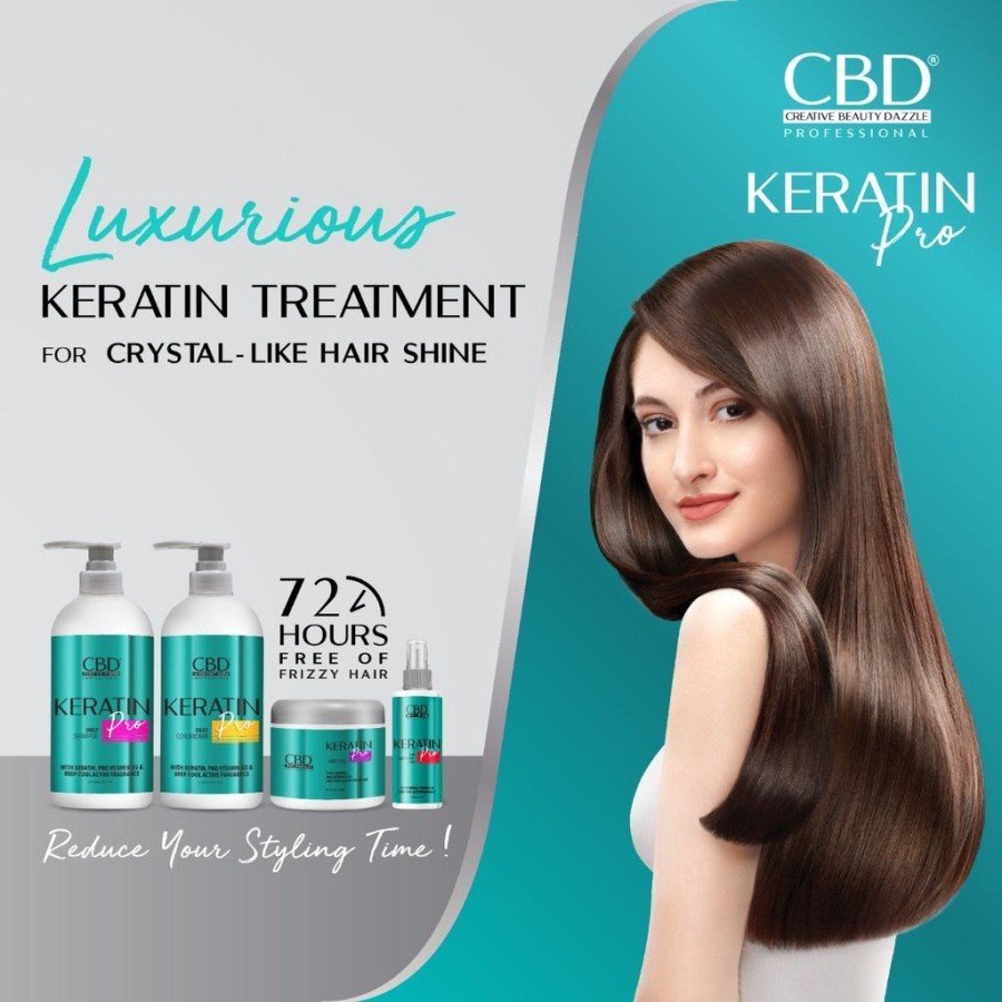 cbd professional keratin pro daily use hair mask 250g / masker rambut cbd professional keratin pro daily use hair mask 250g / masker rambut