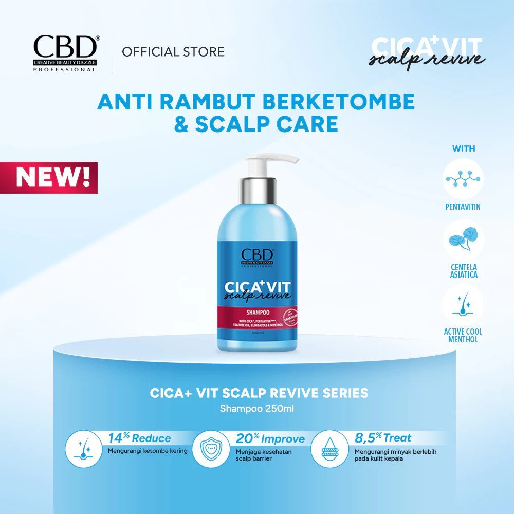 cbd cica vit scalp revive shampoo 250ml/perawatan rambut cbd cica vit scalp revive shampoo 250ml/perawatan rambut