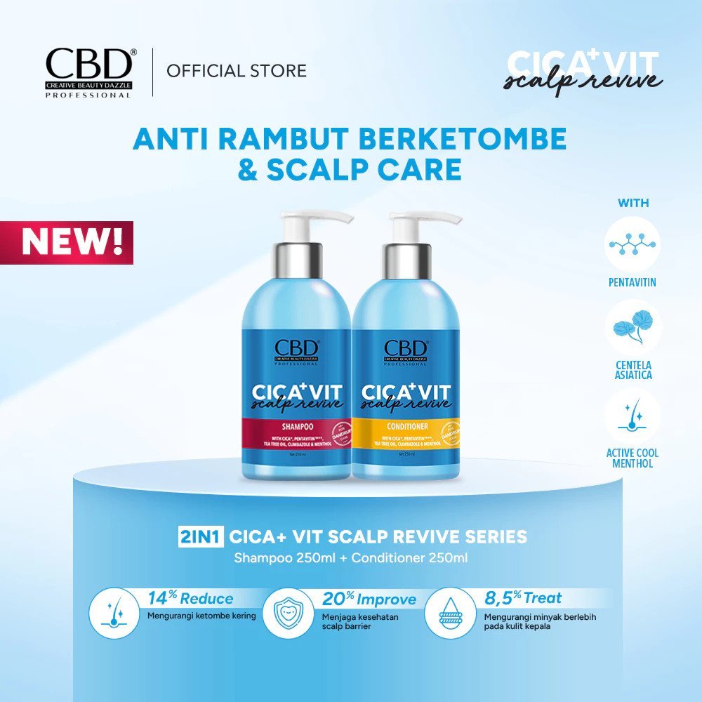 cbd cica vit scalp revive shampoo 250ml/perawatan rambut cbd cica vit scalp revive shampoo 250ml/perawatan rambut