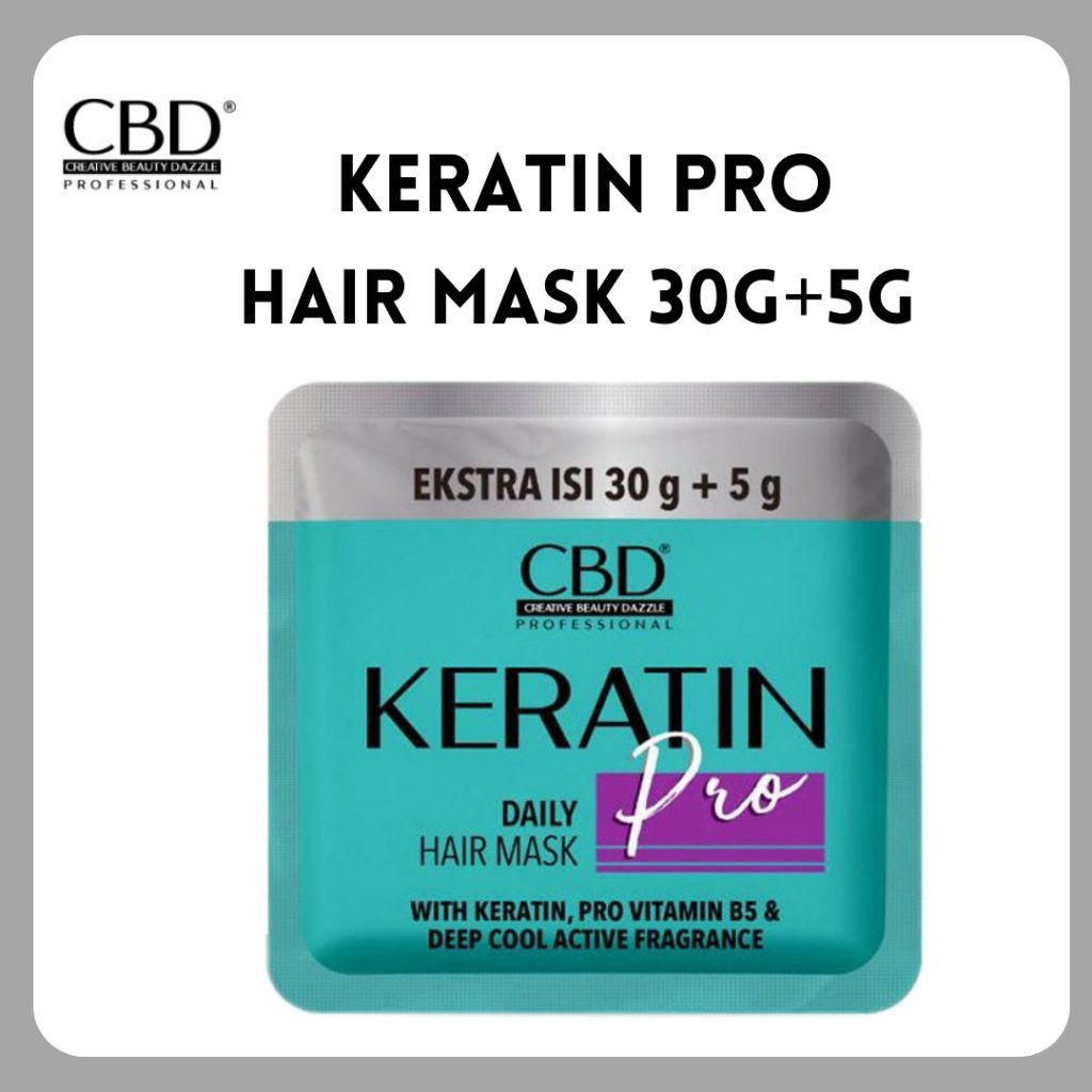 cbd professional keratin pro daily use hair mask 35gr/masker rambut cbd professional keratin pro daily use hair mask 35gr/masker rambut