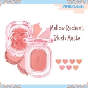 pinkflash mellow radiant blush matte / shimmer blush / perona pipi