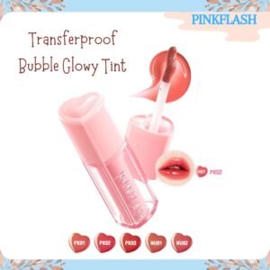 pinkflash transferproof bubble glowy tint / watery lip cream