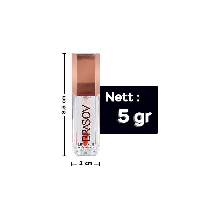 brasov lip serum with vitamin/pelembab bibir brasov lip serum with vitamin/pelembab bibir