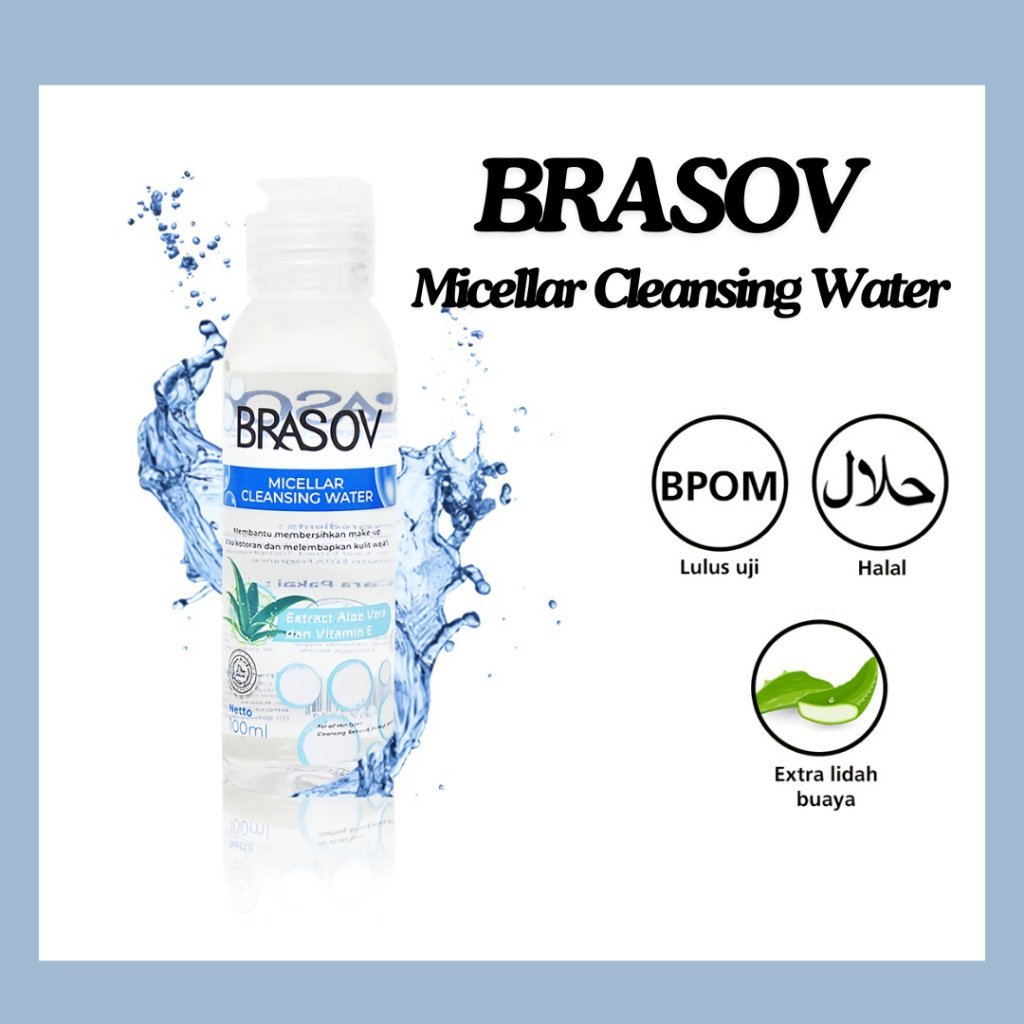 brasov micellar cleansing water 100ml/pembersih make up brasov micellar cleansing water 100ml/pembersih make up