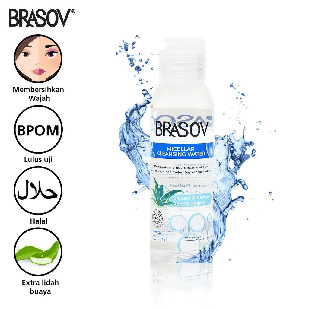 brasov micellar cleansing water 100ml/pembersih make up brasov micellar cleansing water 100ml/pembersih make up