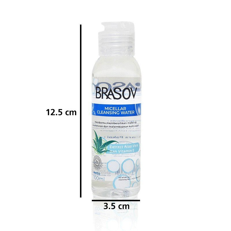 brasov micellar cleansing water 100ml/pembersih make up brasov micellar cleansing water 100ml/pembersih make up