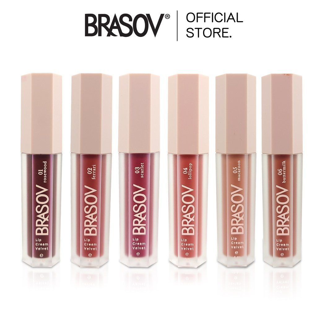 brasov lip cream velvet/lipstick/lip matte brasov lip cream velvet/lipstick/lip matte