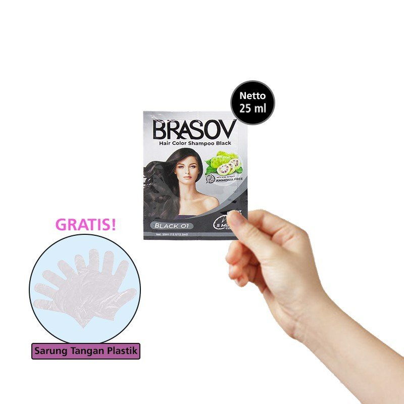 brasov hair color shampoo sachet 25ml brasov hair color shampoo sachet 25ml