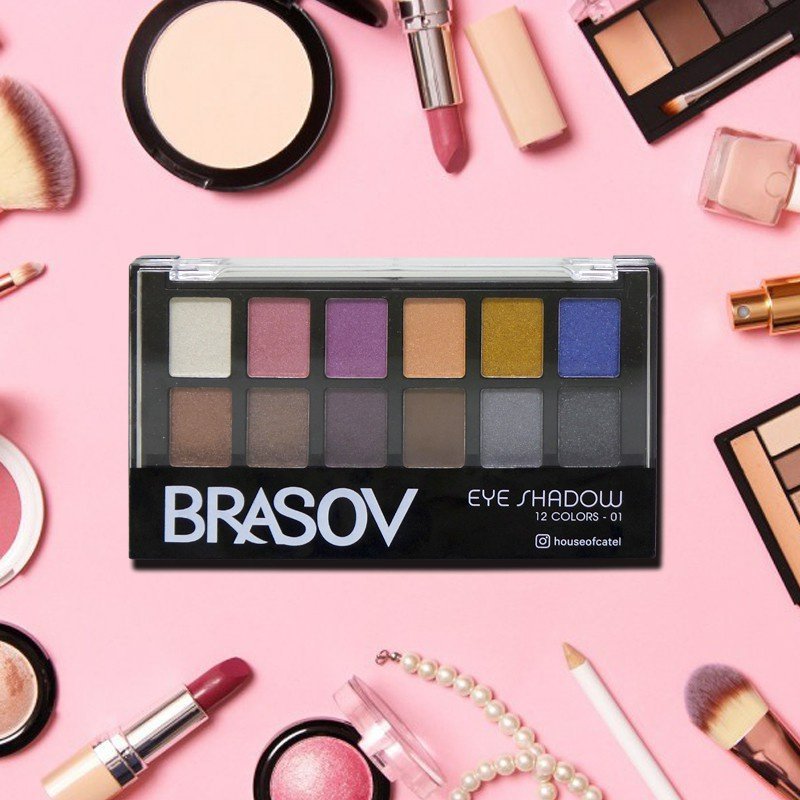 brasov eyeshadow palette 12 colors/perona mata brasov eyeshadow palette 12 colors/perona mata