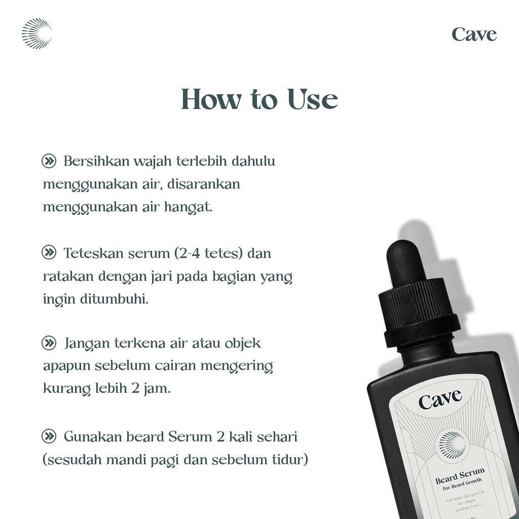 cave beard serum 30ml/serum jenggot cave beard serum 30ml/serum jenggot