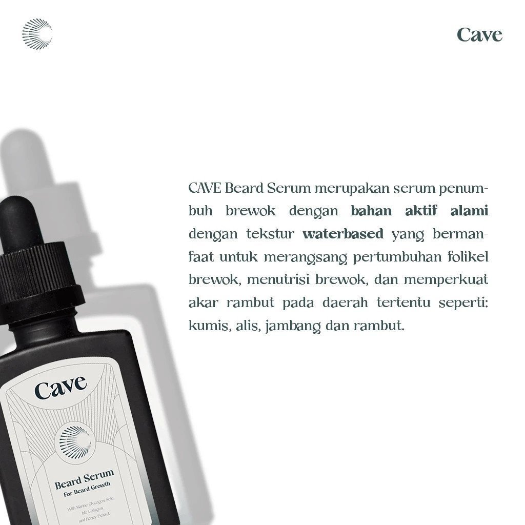 cave beard serum 30ml/serum jenggot cave beard serum 30ml/serum jenggot