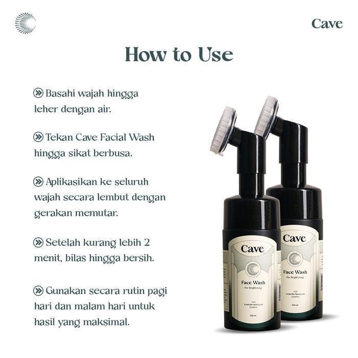 cave face wash for brightening 100ml/pembersih wajah cave face wash for brightening 100ml/pembersih wajah