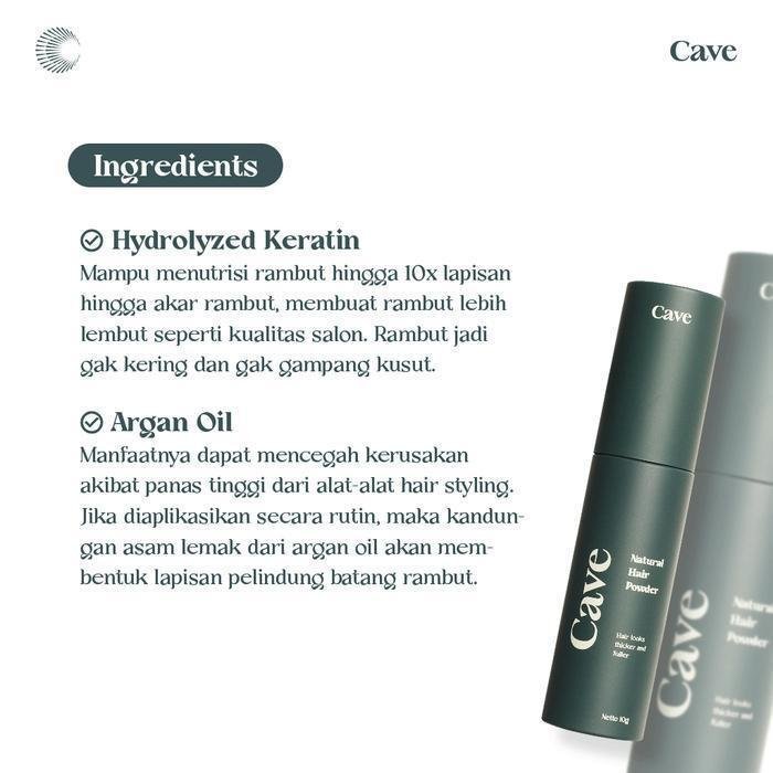 cave natural hair powder 10gr/perawatan rambut cave natural hair powder 10gr/perawatan rambut