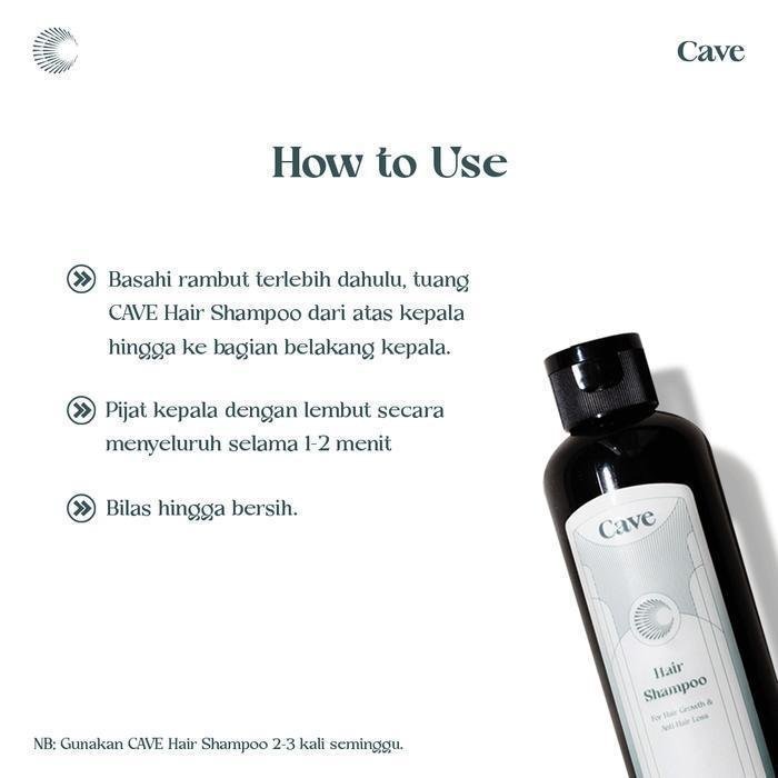 cave hair shampoo 200ml/shampoo pria cave hair shampoo 200ml/shampoo pria